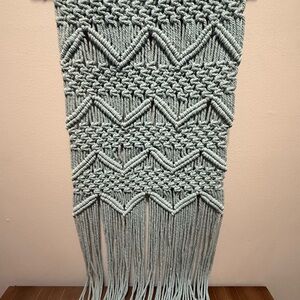 Macramé Wall Hanging in Teal